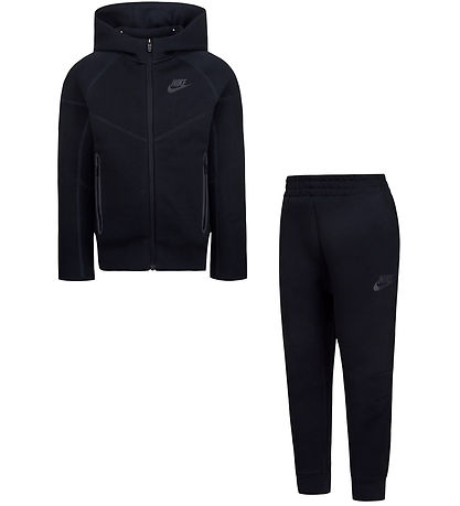 Nike Sweat Set - Tech - Cardigan/Sweatpants - Black