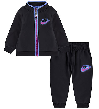 Nike Tracksuit - Cardigan/Trousers - Black/Purple