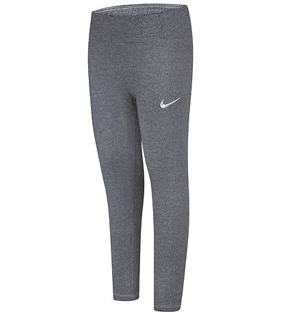 Nike Leggings - Glans - Zwart/Silver