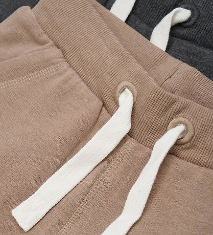 Minymo Sweat Shorts - 2-Pack - Fossil