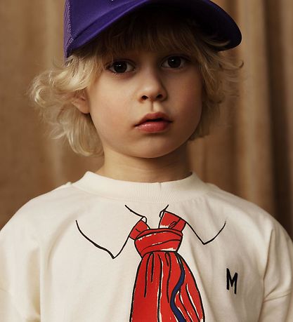 Mini Rodini T-skjorte - Skjerf - Offwhite
