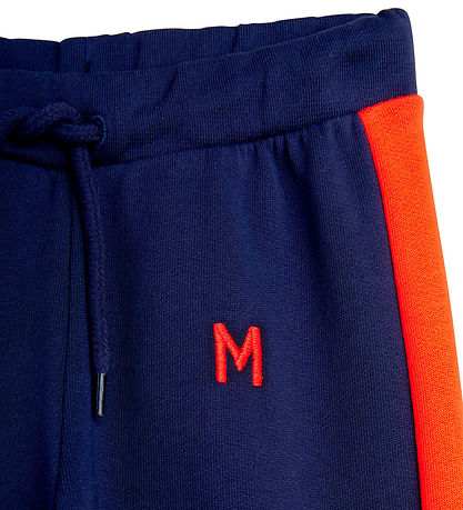 Mini Rodini Sweatpants - Panel - Blue Mini Rodini Sweatpants - Panel - Blue