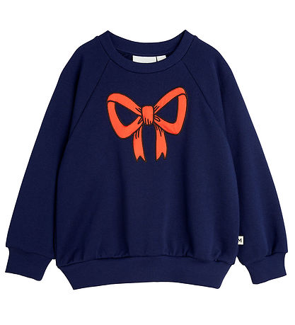 Mini Rodini Sweatshirt - Bow - Blue Mini Rodini Sweatshirt - Bow - Blue