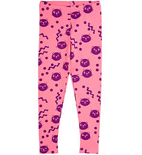 Mini Rodini Leggings - Squiggly Cats AOP - Pink Mini Rodini Leggings - Squiggly Cats AOP - Pink