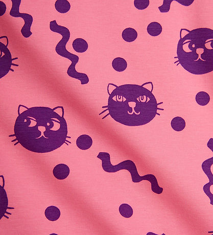 Mini Rodini Leggingsit - Squiggly Cats AOP - Vaaleanpunainen