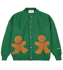 Bobo Choses Cardigan - Knitted - Gingerbread - Green Bobo Choses Cardigan - Knitted - Gingerbread - Green