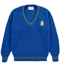 Bobo Choses Blouse - Knitted - Gingerbread - Blue Bobo Choses Blouse - Knitted - Gingerbread - Blue