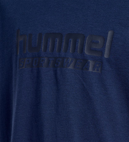 Hummel T-Shirt - hmlJr-basis - Dress Blue