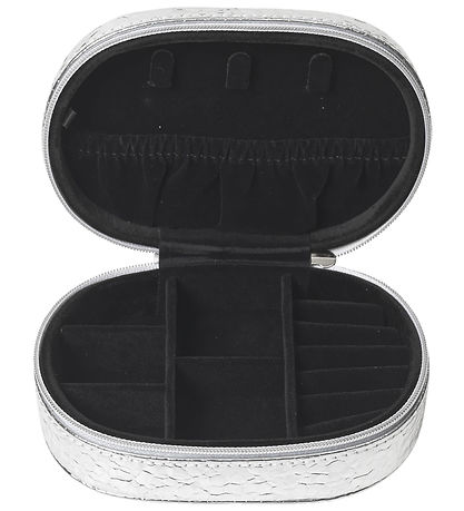 DAY ET Trinket Box - Disco Jewelry Zip Oval - Silver