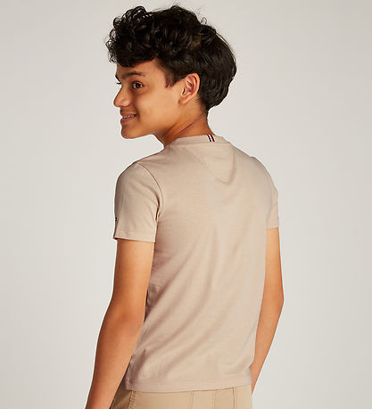Tommy Hilfiger T-shirt - Mini Corp Logo - Classic+ Beige