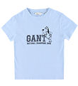 GANT T-shirt - Dog Print - Fresh Blue GANT T-shirt - Dog Print - Fresh Blue