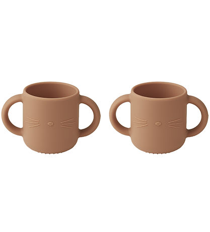 Liewood Cups - Silicone - Gene - 2-Pack - CAT/Tuscany Rose