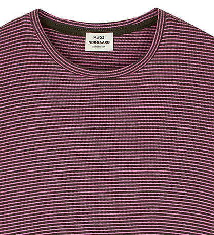 Mads Nørgaard Blouse - Rib - Talino - Raisin/Carmine Rose