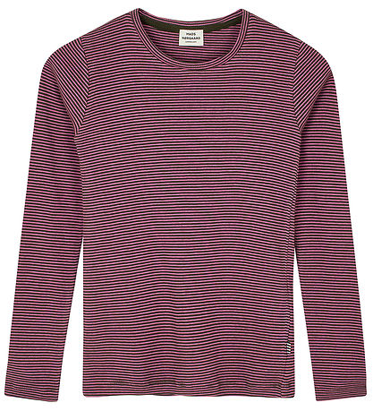Mads Nørgaard Blouse - Rib - Talino - Raisin/Carmine Rose