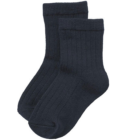 Wheat Socks - 2-Pack - Wool - Rib - Navy