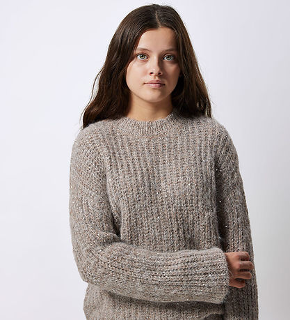 LMTD Blouse - Knitted - NlfNuluis - Peyote/WITH SEQUINS LMTD Blouse - Knitted - NlfNuluis - Peyote/WITH SEQUINS