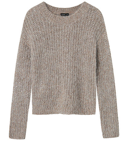 LMTD Blouse - Knitted - NlfNuluis - Peyote/WITH SEQUINS LMTD Blouse - Knitted - NlfNuluis - Peyote/WITH SEQUINS