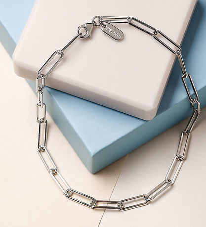 Bracelet Design Letters - Gros Square - Large - Argent Bracelet Design Letters - Gros Square - Large - Argent