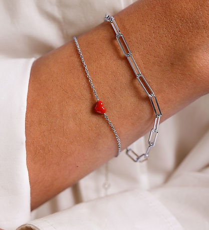 Design Letters Bracelet - Chunky Square - Large - Silver