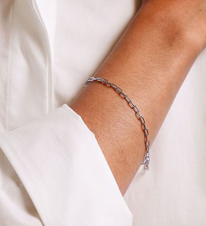 Bracelet Design Letters - Gros Square - Small - Argent