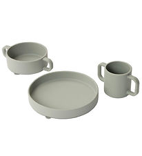Set de Vaisselle Everleigh & Me - Silicone - 3 Parties - Charbon Set de Vaisselle Everleigh & Me - Silicone - 3 Parties - Charbon