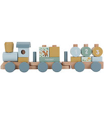 Little Dutch Stack train - Wood - 17 Parts - Forest Friends Little Dutch Stack train - Wood - 17 Parts - Forest Friends
