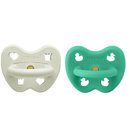 Hevea Pacifiers - 3-36 Mths. - 2-Pack - Natural Rubber - Norther