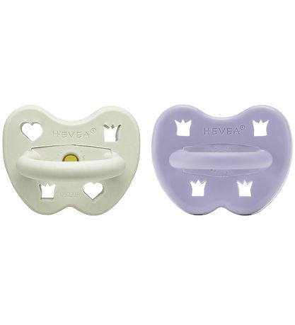 Hevea Pacifiers - 3-36 Mths. - 2-Pack - Natural Rubber - Twiligh