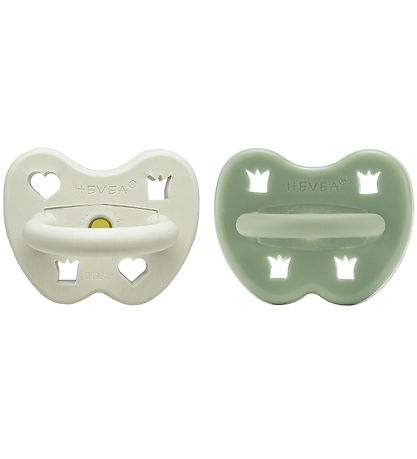Hevea Pacifiers - 3-36 Mths. - 2-Pack - Natural Rubber - Pine Me