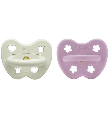 Hevea Pacifiers - 3-36 Mths. - 2-Pack - Natural Rubber - Polar B