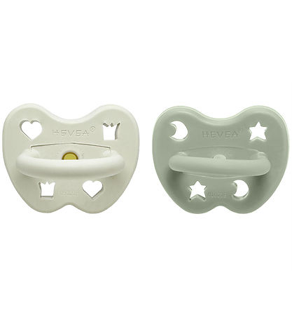 Hevea Pacifiers - 3-36 Mths. - 2-Pack - Natural Rubber - Pine Me