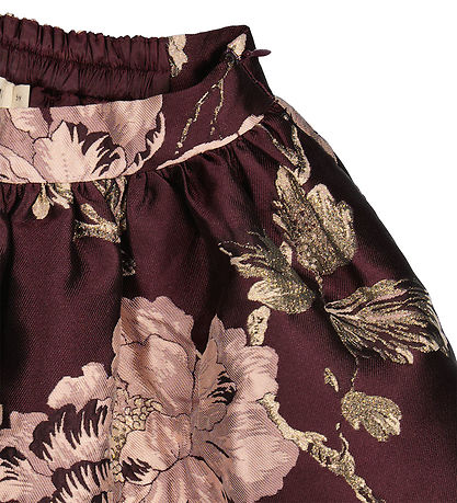 MarMar Skirt - Sunita - Deep Mulberry Jacquard