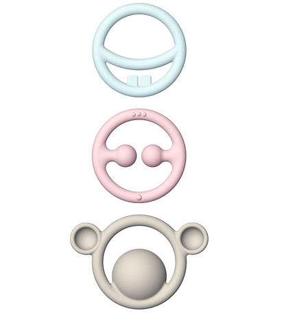 Moluk Beißring - 3er-Pack - Pastel - Gemischt