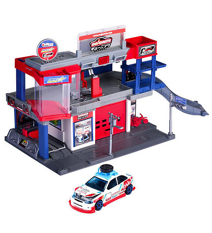 Majorette Garage w. Car, Sound and Light - Japan Series Tuning G