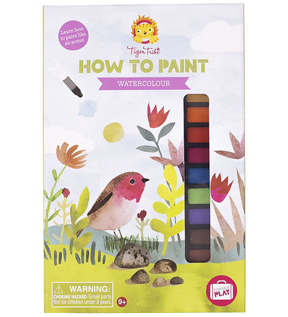 Tiger Tribe Colouring Set How To Paint - Watercolor Tiger Tribe Colouring Set How To Paint - Watercolor