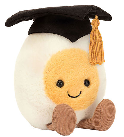 Jellycat Knuffel - 14x9 cm - Amuseables Gekookt Ei Graduatie