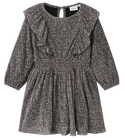 Name It Kjóll - NmfRisari - Black/Leo