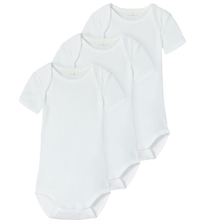 Name It Bodysuit k/æ - Noos - NbnBody - 3-Pack - Bright White Name It Bodysuit k/æ - Noos - NbnBody - 3-Pack - Bright White