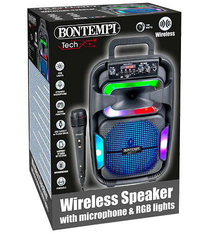 Bontempi Lautsprecher m. Mikrofon/Licht - 38 cm - Kabellos