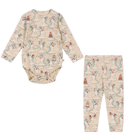 Konges Sløjd Bodysuit L/æ/Trousers - Let It Snow Konges Sløjd Bodysuit L/æ/Trousers - Let It Snow