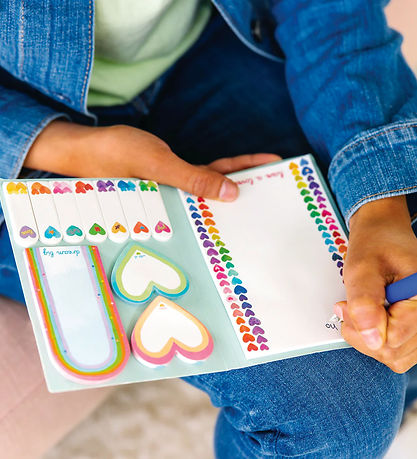 Notes autocollantes Livre Ooly - Notes annexes - Rainbow Hearts Notes autocollantes Livre Ooly - Notes annexes - Rainbow Hearts