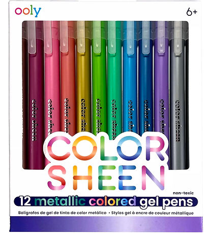 Ooly Tusjer - Fargeglans Metallic Gel - 12 stk.