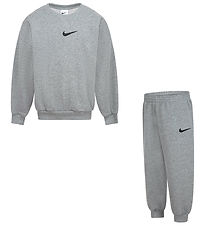 Nike Sweat Set - Sweatshirt/Sweatpants - Grey Heather