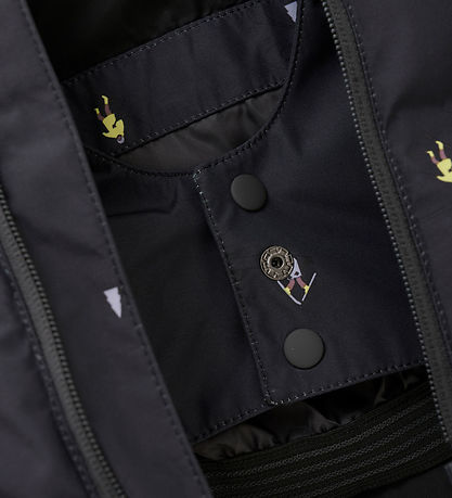 Color Kids Puffer Jacket - Quilt - Phantom w. Ski