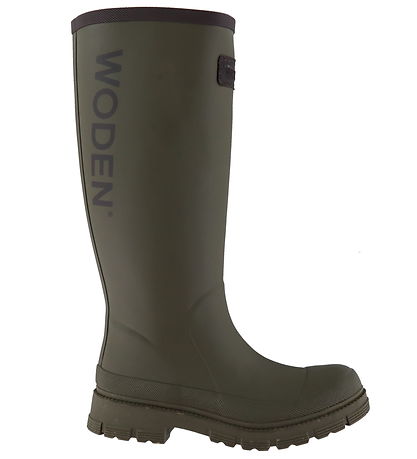 Woden Rubber Boots - Le Waterproof - Dark Olive