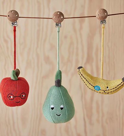 OYOY Pram Clip Toy - Apple Barge - Red