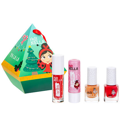 Miss Nella Geschenkbox - Candy Cane Festlich 2 - Nagellack/Lippe