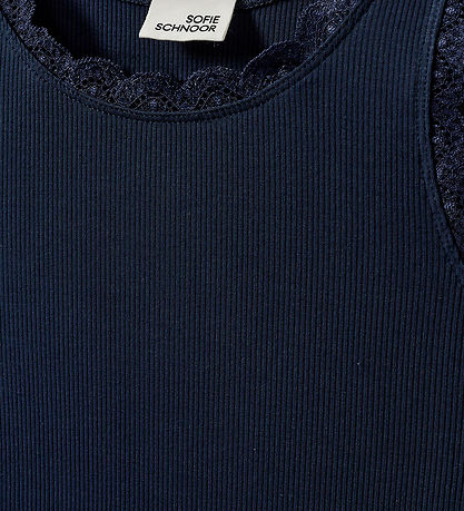 Sofie Schnoor Top - Rib - Navy Blue Sofie Schnoor Top - Rib - Navy Blue
