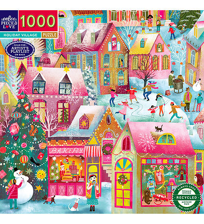 Puzzle Eeboo - 1000 Briques - Holiday Village Puzzle Eeboo - 1000 Briques - Holiday Village