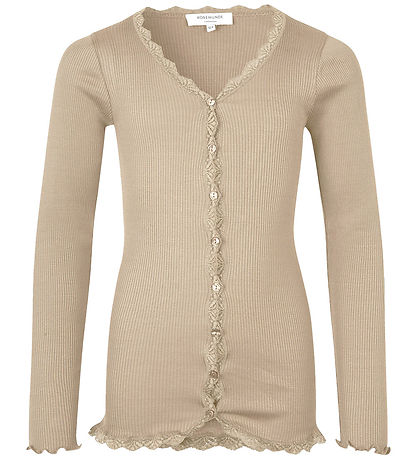 Rosemunde Cardigan - RKBeatha - Rib - Silver Voering m. Veter